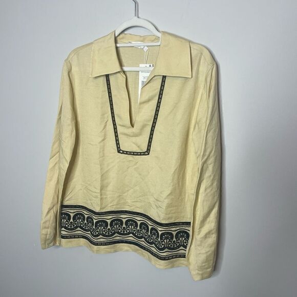 Jonathan Simkhai Abel Linen blend eyelet top NWT XS - Picture 13 of 13